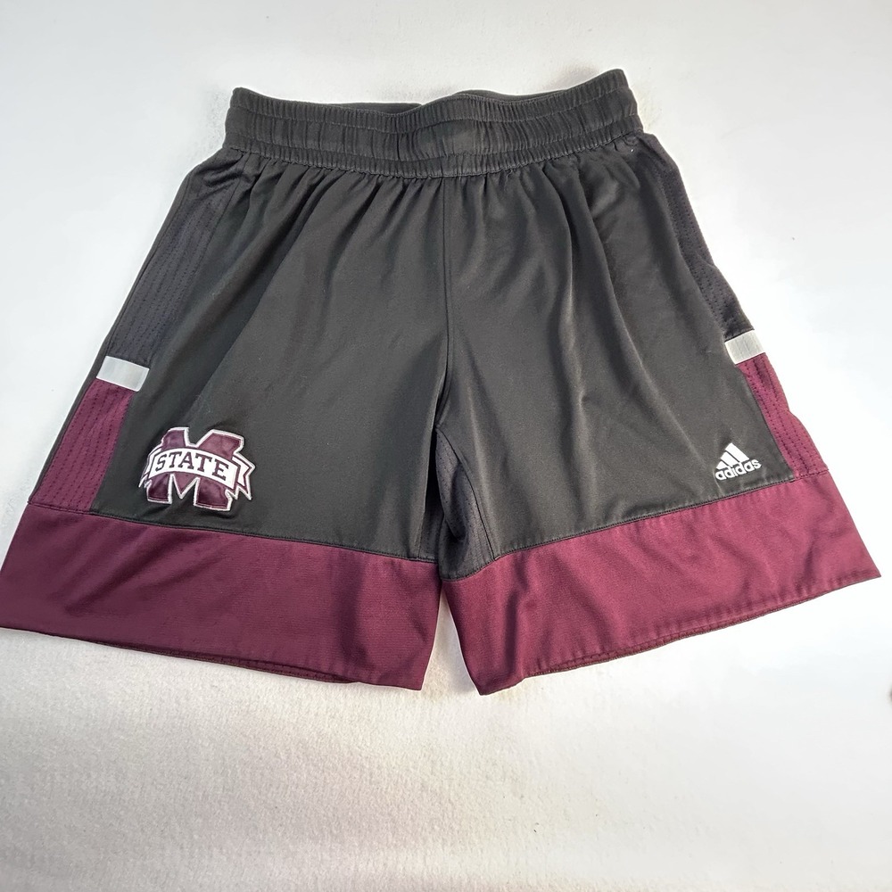 Adidas Mississippi State Bulldogs College Basketball Shorts Mens XL2 Authentic
